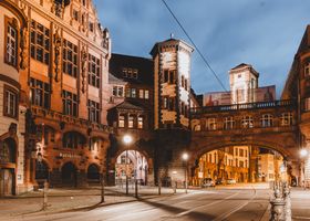 Old Town historic facades